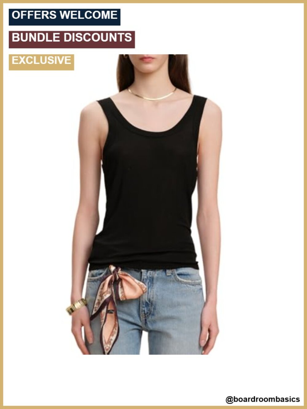 Womens Pure Mulberry Silk Ribbed Tank Top Sleeveless Slim Fit Round Neck